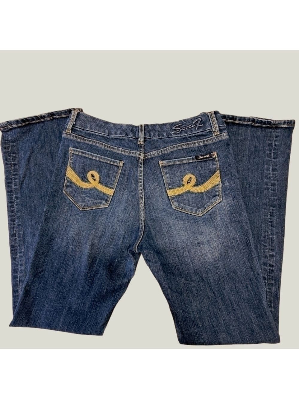 Seven7 Denim Bootcut Boyfriend Jeans Size 8 - Picture 10 of 14